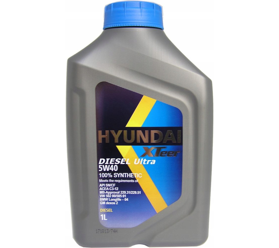 HYUNDAI XTeer 5W40 5W-40 Diesel ULTRA -1L olej OEM