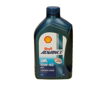 OLEJ SHELL 10W40 1L ADVANCE 4T AX7 / MOTOCYKLE