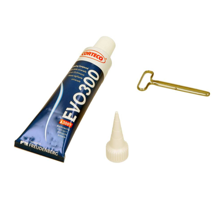 MASA USZCZELNIAJĄCA (SILIKON) 70ML SZARA OD -70°C DO 300°C / CORTECO