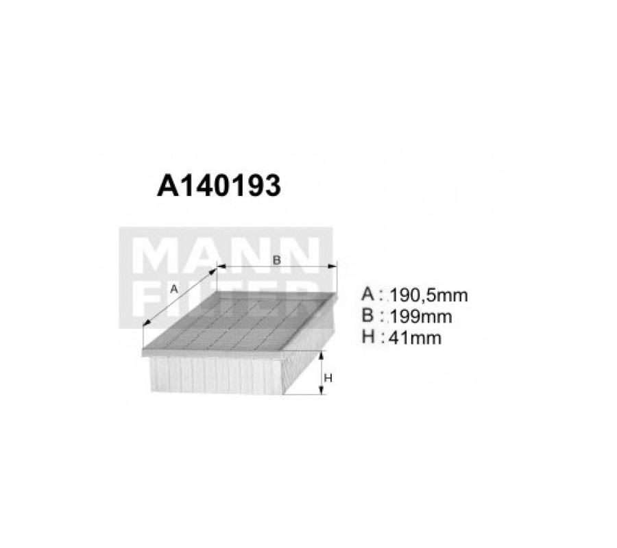 A140193 (AP104/1) Filtr powietrzaDENCKERMANN