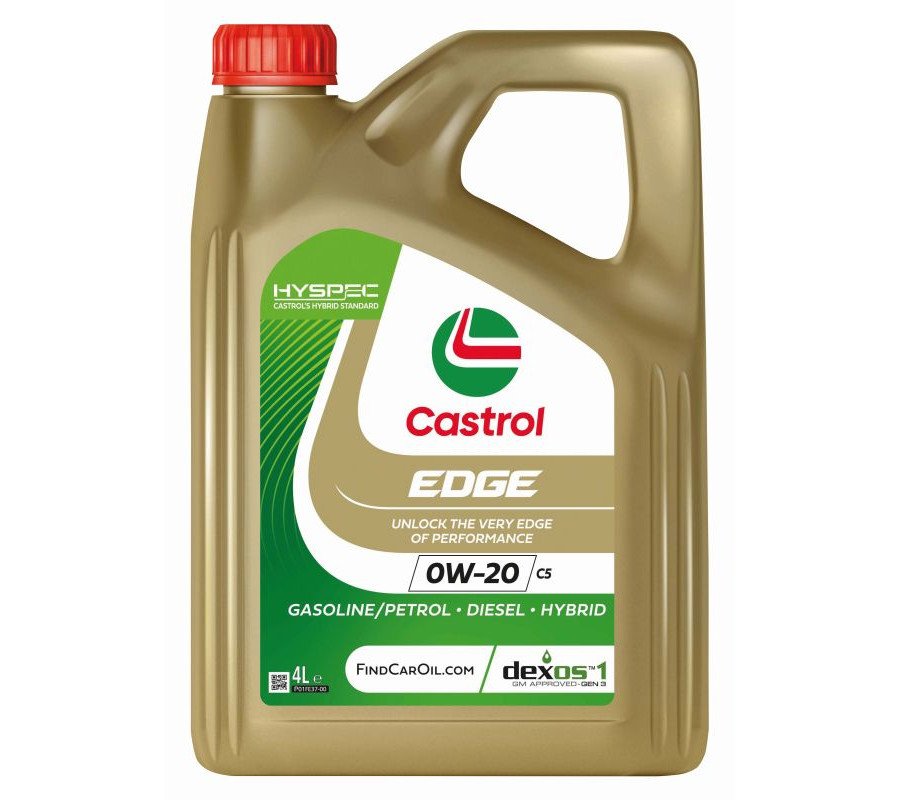 OLEJ CASTROL 0W20 4L EDGE / SP / C5/C6 / GF-6 / DEX1 GEN3 / STJLR.03.5006 / 229.71 / MS-6395 / M2C947-B1 / 9.55535-GSX