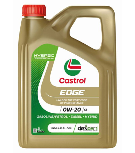 OLEJ CASTROL 0W20 4L EDGE / SP / C5/C6 / GF-6 / DEX1 GEN3 / STJLR.03.5006 / 229.71 / MS-6395 / M2C947-B1 / 9.55535-GSX