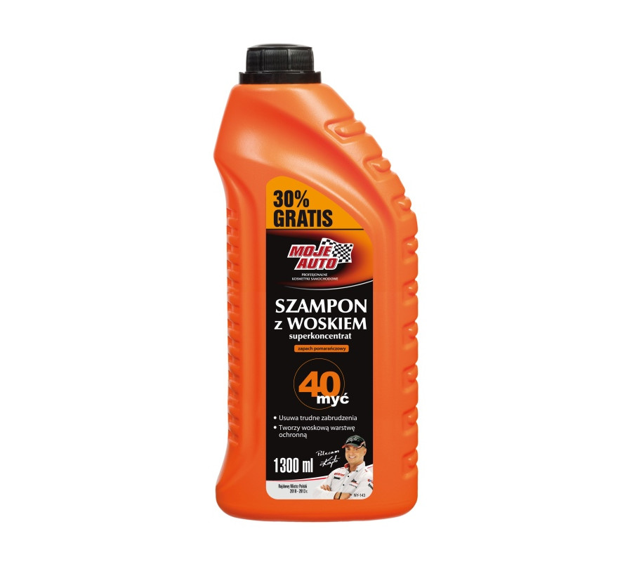 SZAMPON Z WOSKIEM 1L + 30% GRATIS / MOJE AUTO