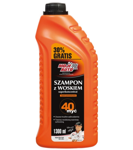 SZAMPON Z WOSKIEM 1L + 30% GRATIS / MOJE AUTO