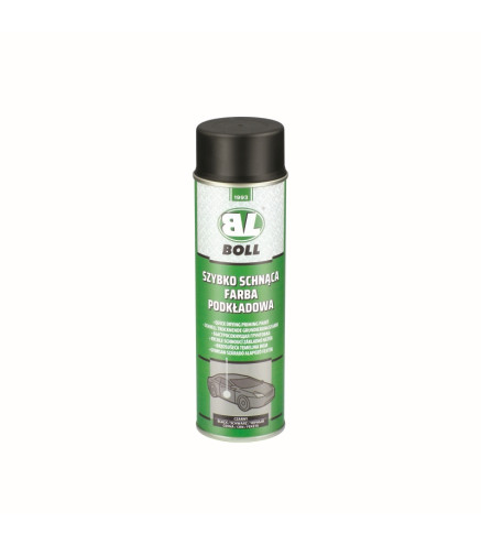 FARBA PODKŁADOWA 500ML SZYBKOSCHNĄCA AKRYLOWA W AEROZOLU CZARNA / BOLL