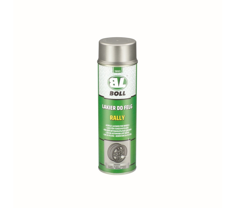 LAKIER AKRYLOWY 500ML W AEROZOLU SREBRNY DO FELG SAMOCHODOWYCH / BOLL
