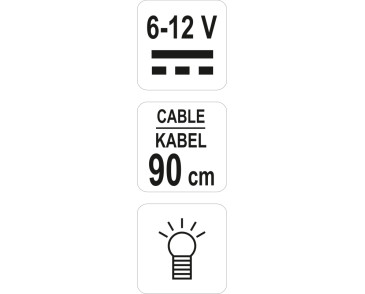 SAMOCHODOWY PRÓBNIK NAPIĘCIA 6-12V, KABEL 90CM