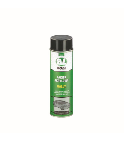 LAKIER AKRYLOWY 500ML W AEROZOLU POŁYSK RALLY CZARNY / BOLL