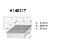 A140217 (AP003/3) Filtr powietrzaDENCKERMANN