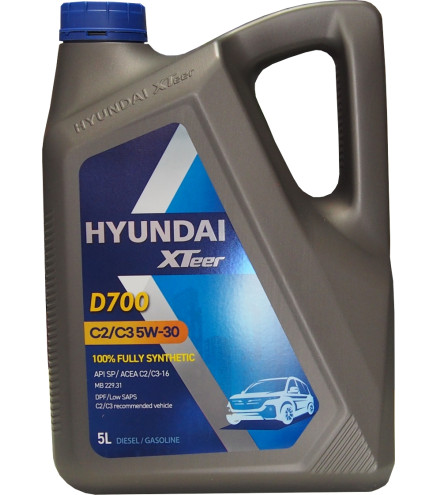 HYUNDAI XTeer 5W30 5W-30 D700 C3/C2 5L olej OE