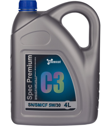 OLEJ SPECOL 5W30 4L PREMIUM C3 SN PLUS/SM/CF / 502.00 505.00 505.01 / DEX2 / 229.31 229.51 229.52 / RN0710 RN17