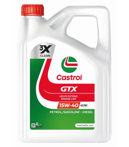 OLEJ CASTROL 15W40 4L GTX / 229.1 / 501.01 505.00