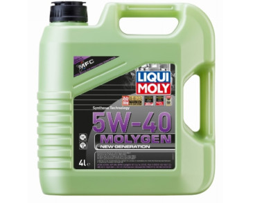 OLEJ LIQUI MOLY 5W40 4L MOLYGEN A3/B4 / SN / LL01 / 9.55535-H2/N2/Z2 / 229.5 / GM-LL-B-025 / A40 / RN0710 / 502.00 505.00