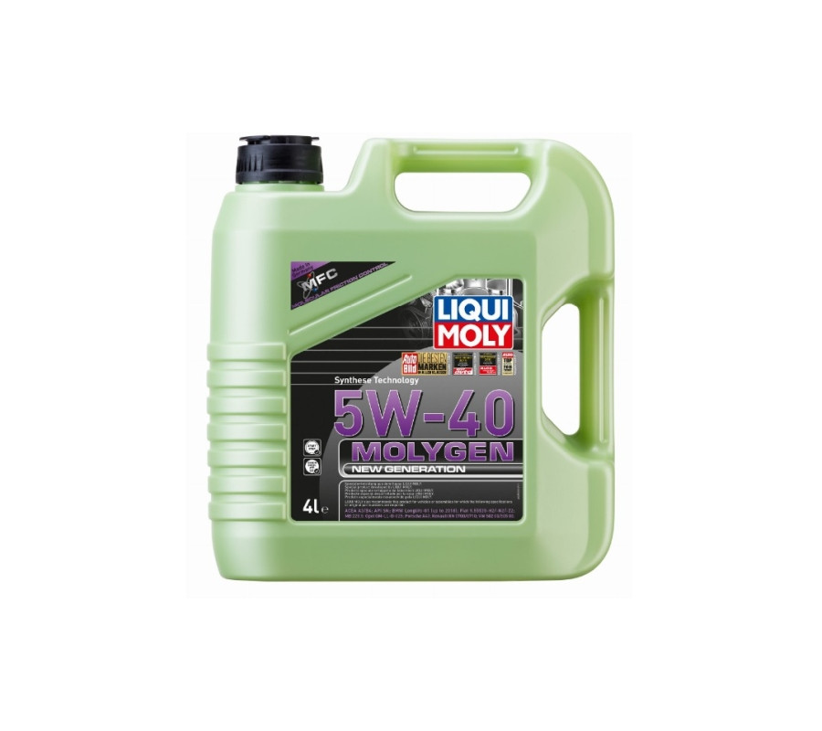 OLEJ LIQUI MOLY 5W40 4L MOLYGEN A3/B4 / SN / LL01 / 9.55535-H2/N2/Z2 / 229.5 / GM-LL-B-025 / A40 / RN0710 / 502.00 505.00 OLEJ LIQUI MOLY 5W40 4L MOLYGEN A3/B4 / SN / LL01 / 9.55535-H2/N2/Z2 / 229.5 / GM-LL-B-025 / A40 / RN0710 / 502.00 505.00
