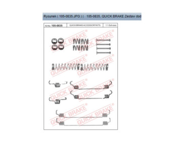 SPRĘŻYNY SZCZĘK HAM. CITROEN C2/C3/C4/DS3 02-