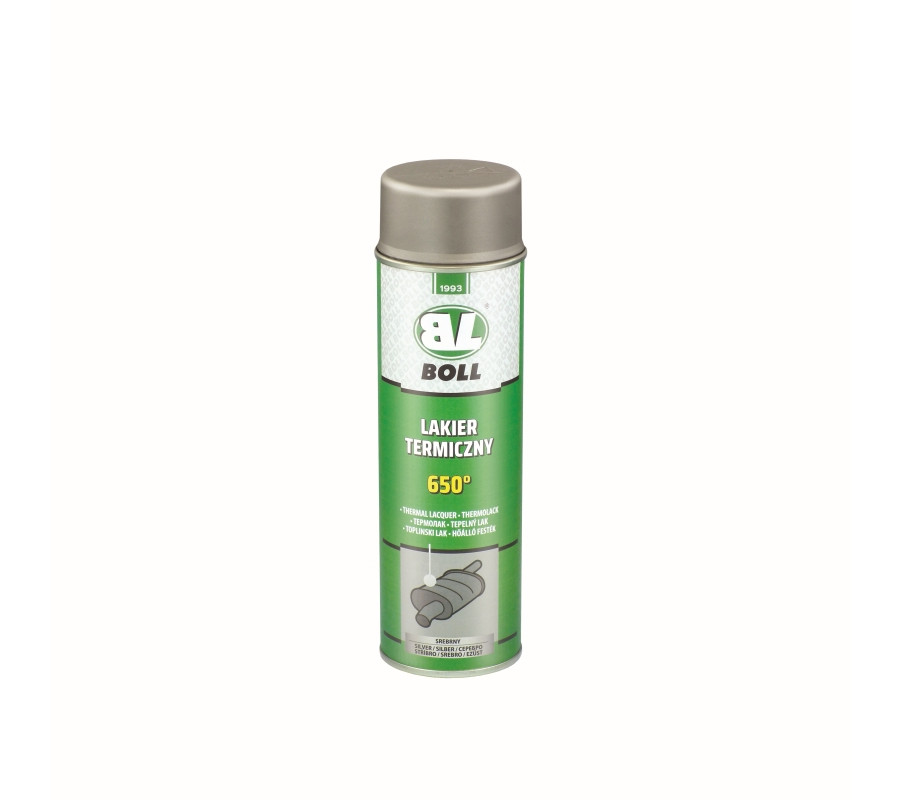 LAKIER TERMICZNY 500ML W AEROZOLU SREBRNY 650°C / BOLL