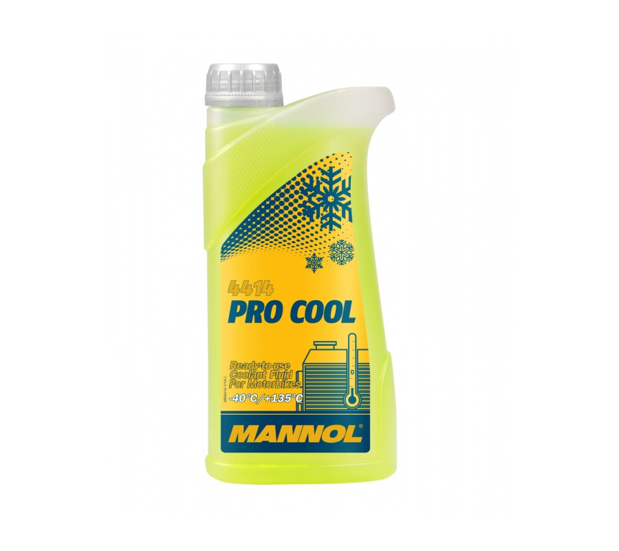 PŁYN DO CHŁODNIC MOTO. PROCOOL -40°C/+135°C 1L / MANNOL