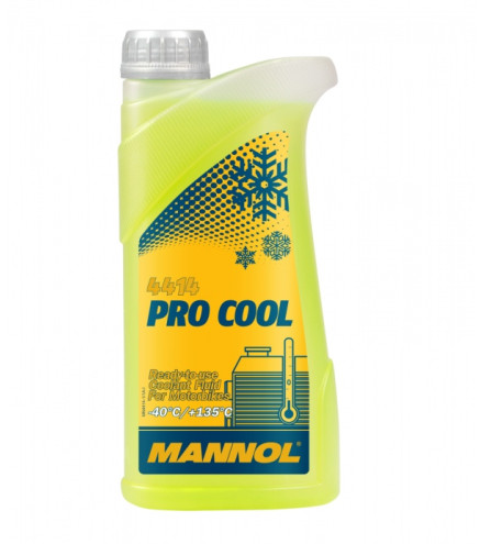 PŁYN DO CHŁODNIC MOTO. PROCOOL -40°C/+135°C 1L / MANNOL