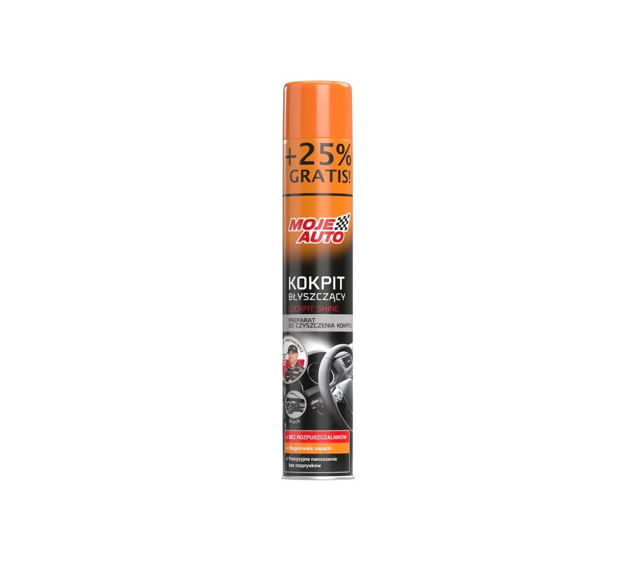 KOKPIT BŁYSZCZĄCY BLACK 600ML + 25% GRATIS  / MOJE AUTO