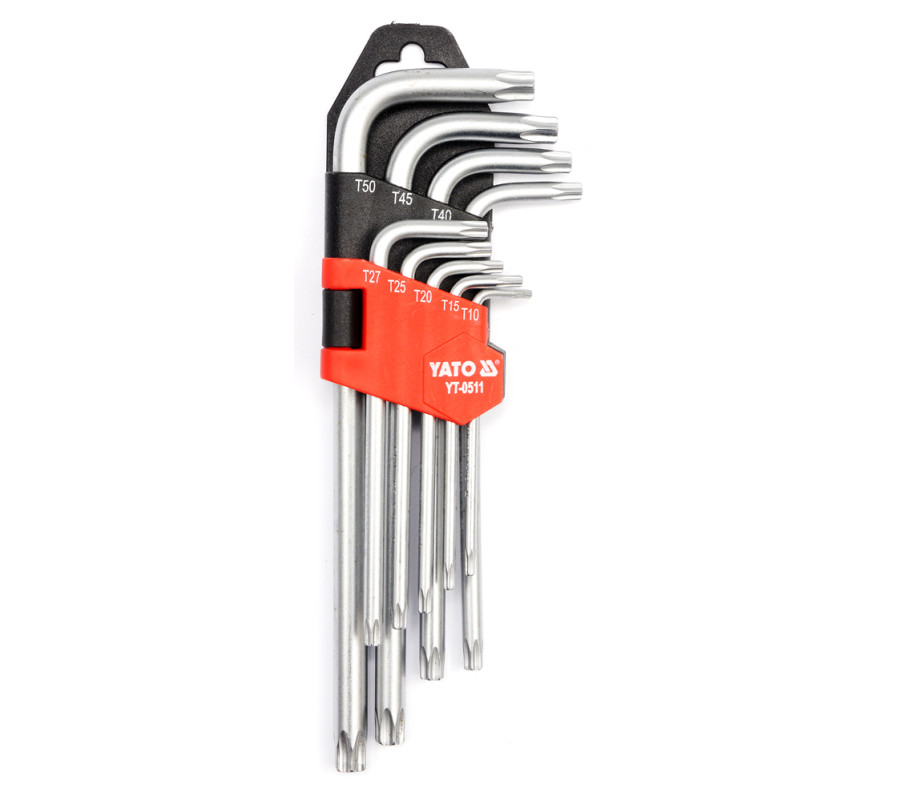 KLUCZE IMBUSOWE TORX T10 - T50, 9 CZ