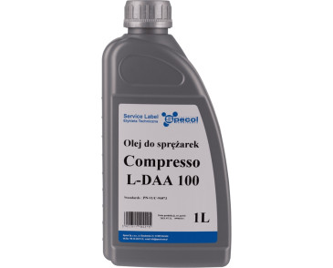 OLEJ SPECOL COMPRESSO L-DAA 100 1L / DO SPRĘŻAREK / PN-91/C-96073, ISO 6743-3A