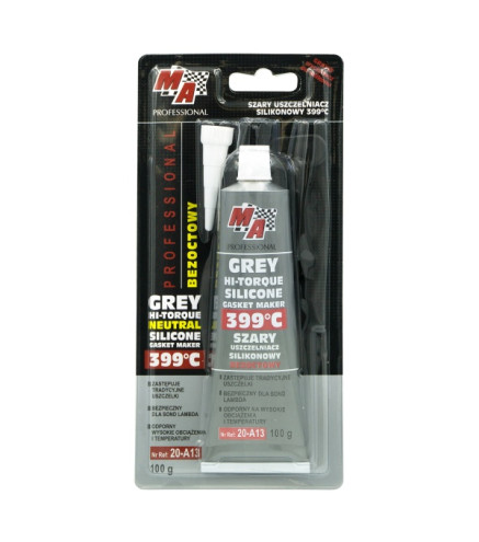 USZCZELNIACZ SILIKONOWY 100G SZARY OD -54°C DO 399°C / MA PROFESSIONAL