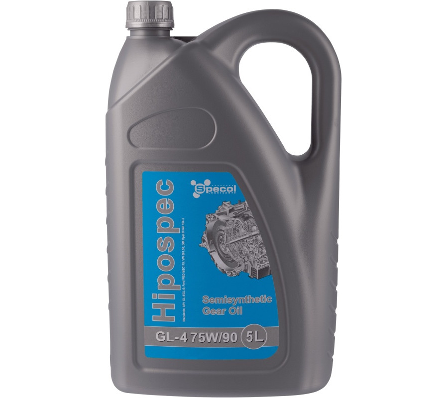 OLEJ SPECOL 75W90 5L HIPOSPEC / GL4 / PÓŁSYNT. / FORD WSD M2C 175 / 501.50 / GM OPEL B 040 104 3