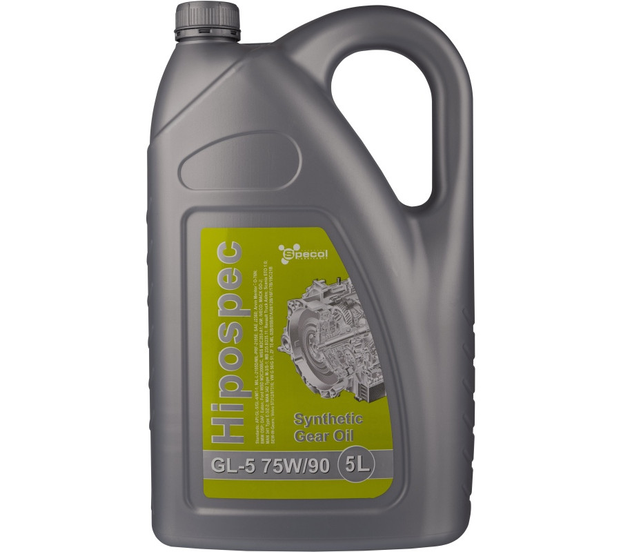 OLEJ SPECOL 75W90 5L GL5 HIPOSPEC SYNT. / PRZEKŁADNIOWY