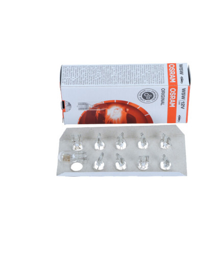 ŻARÓWKA W5W 12V/5W W2,1X9,5D (CAŁOSZKLANA) ORIGINAL 12V 10SZT.