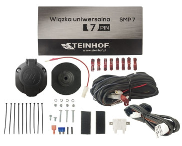 WIĄZKA HAKA HOLOWNICZEGO, ELEKTRYCZNA UNIWERSALNA Z MODUŁEM PRZYCZEPY (7 PIN)