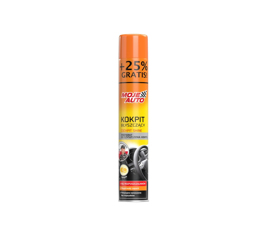 KOKPIT BŁYSZCZĄCY CYTRYNOWY 600ML + 25% GRATIS / MOJE AUTO