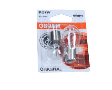 ŻARÓWKA P21W 12V/21W BA15S (STOP/KIER) ORIGINAL 12V BLISTER 2SZT