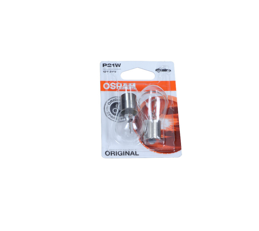ŻARÓWKA P21W 12V/21W BA15S (STOP/KIER) ORIGINAL 12V BLISTER 2SZT