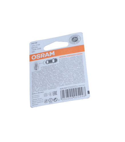 ŻARÓWKA P21W 12V/21W BA15S (STOP/KIER) ORIGINAL 12V BLISTER 2SZT