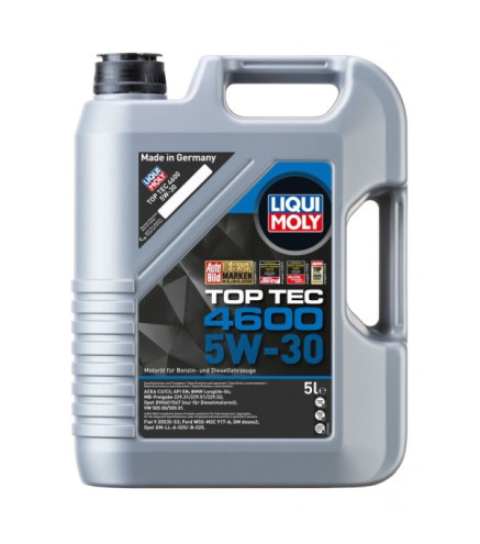 OLEJ LIQUI MOLY 5W30 5L TOP TEC 4600 / 505.01 505.00 502.00 / 229.51 / BMW / DB / OPEL