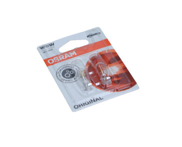 ŻARÓWKA W5W 12V/5W W2,1X9,5D (CAŁOSZKLANA) ORIGINAL 12V BLISTER 2SZT