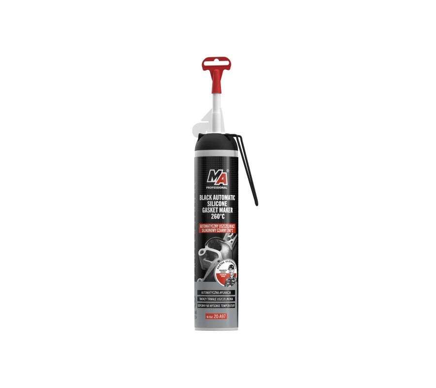 MASA USZCZELNIAJĄCA (SILKON) 200ML CZARNY -50°C DO 260°C / MA PRO
