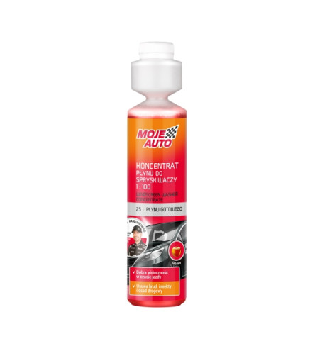 PŁYN DO SPRYSKIWACZY KONCENTRAT 250ML JABŁKO / MOJE AUTO