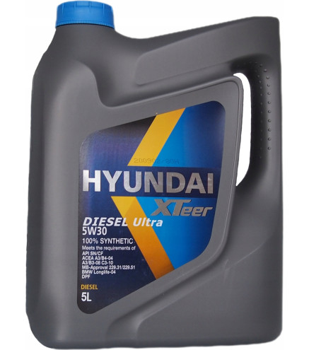 HYUNDAI XTeer 5W30 5W-30 Diesel ULTRA -5L olej OEM