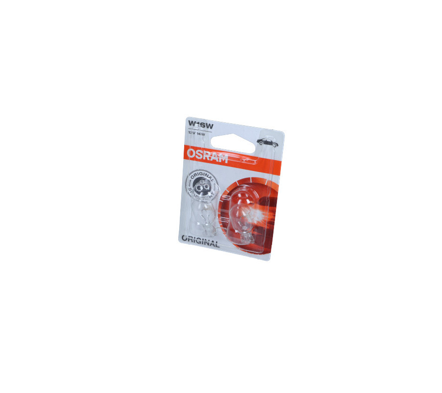 ŻARÓWKA W16W 12V/16W W2,1X9,5D ORIGINAL 12V BLISTER 2SZT