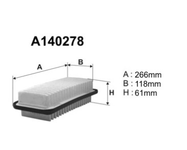 A140278 (AP142/4) Filtr powietrzaDENCKERMANN