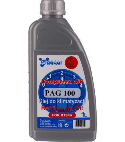 OLEJ DO KLIMATYZACJI SPECOL COMPRESSO PAG 100 UV 1L