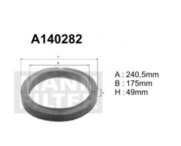 A140282 (AR001) Filtr powietrzaDENCKERMANN