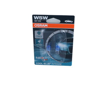 ŻARÓWKA W5W 12V/5W W2,1X9,5D (CAŁOSZKLANA) COOL BLUE INTENSE NEXTGEN 5000K BLISTER 2SZT
