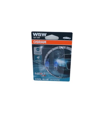 ŻARÓWKA W5W 12V/5W W2,1X9,5D (CAŁOSZKLANA) COOL BLUE INTENSE NEXTGEN 5000K BLISTER 2SZT