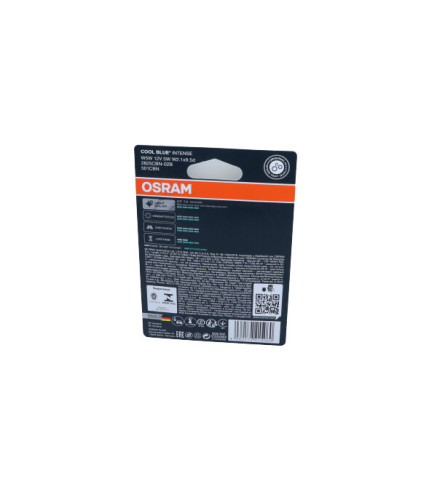 ŻARÓWKA W5W 12V/5W W2,1X9,5D (CAŁOSZKLANA) COOL BLUE INTENSE NEXTGEN 5000K BLISTER 2SZT