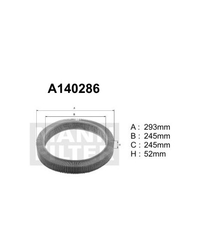 A140286 (AE251) Filtr powietrzaDENCKERMANN
