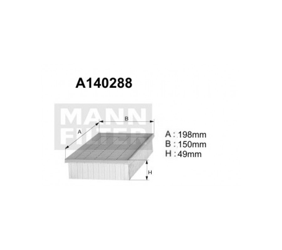 A140288 (AP045) Filtr powietrzaDENCKERMANN