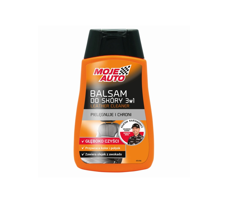 ŚRODEK DO CZYSZCZENIA I KONSERWACJI SKÓRY 250ML BALSAM 3 W 1 / MOJE AUTO