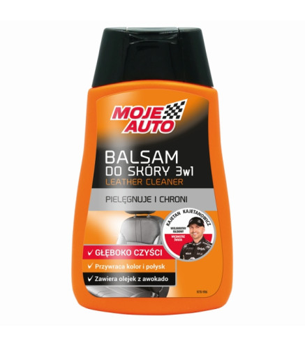 ŚRODEK DO CZYSZCZENIA I KONSERWACJI SKÓRY 250ML BALSAM 3 W 1 / MOJE AUTO